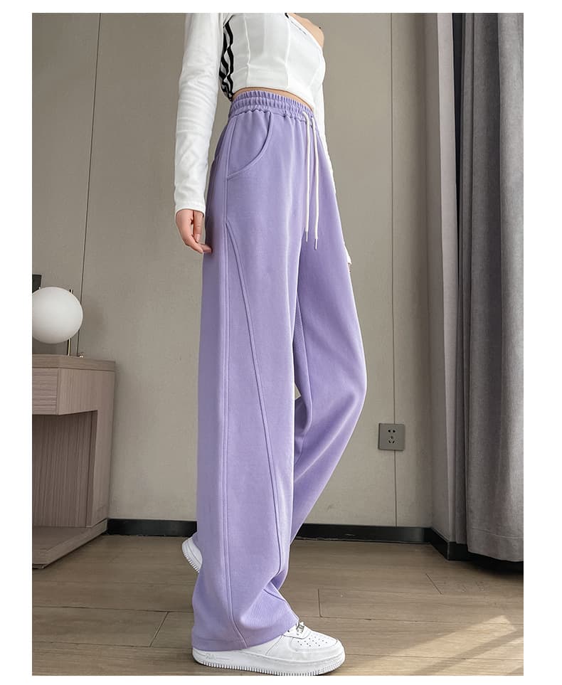 ハイウエスト パンツ リラックスハイウエストワイドスラックス