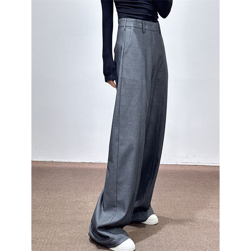 ハイウエスト パンツ ゆったり贅沢スラックス ハイウエストパンツ