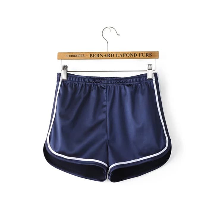ハイウエスト パンツ シンプル スポーティー ショートパンツ