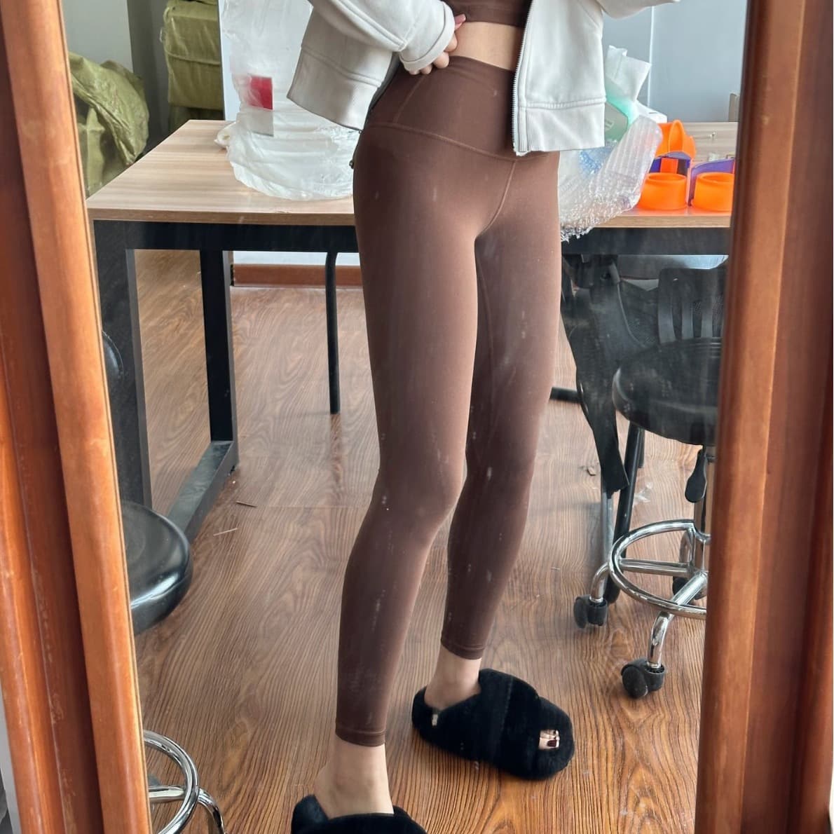 ハイウエスト パンツ ストレッチ美脚ハイウエストパンツ
