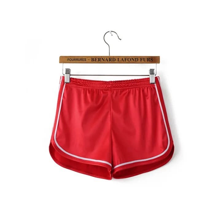 ハイウエスト パンツ シンプル スポーティー ショートパンツ