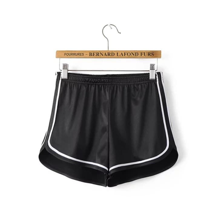 ハイウエスト パンツ シンプル スポーティー ショートパンツ