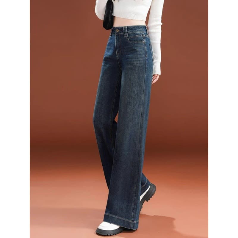 ハイウエスト パンツ レディース ハイウエスト ワイドデニム