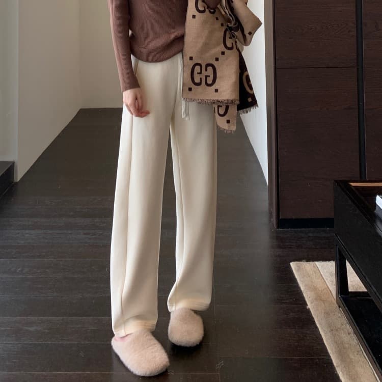 ハイウエスト パンツ ゆるふわルーズ スラックス