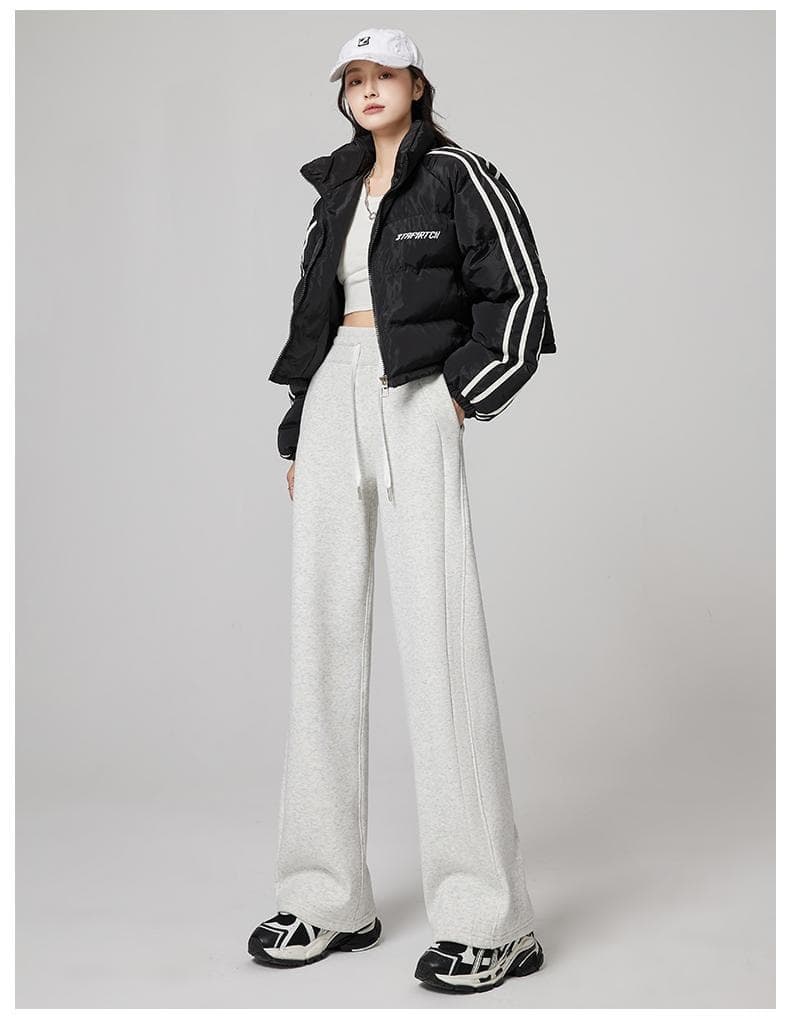 ハイウエスト パンツ ゆったりストレートハイウエストパンツ
