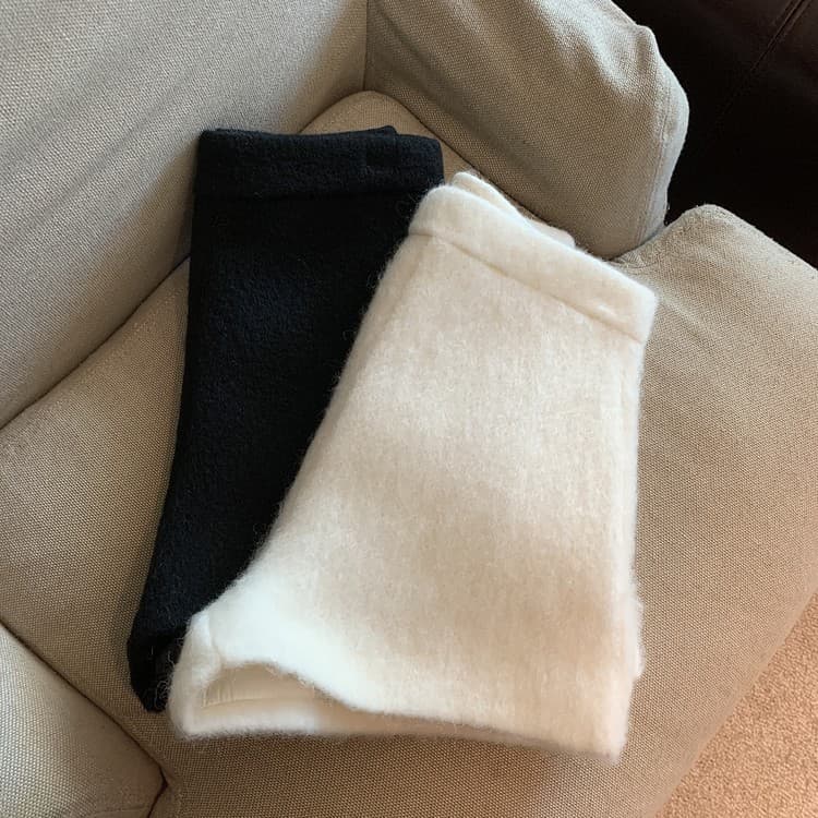 ハイウエスト パンツ もこもこあったか上品ショートパンツ