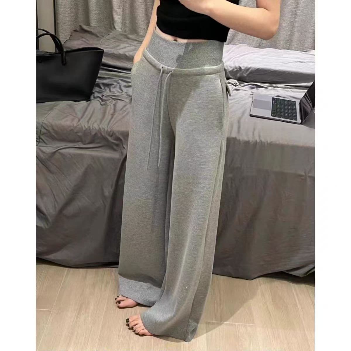 ハイウエスト パンツ リラックス ワイドパンツ 楽ちん おしゃれ