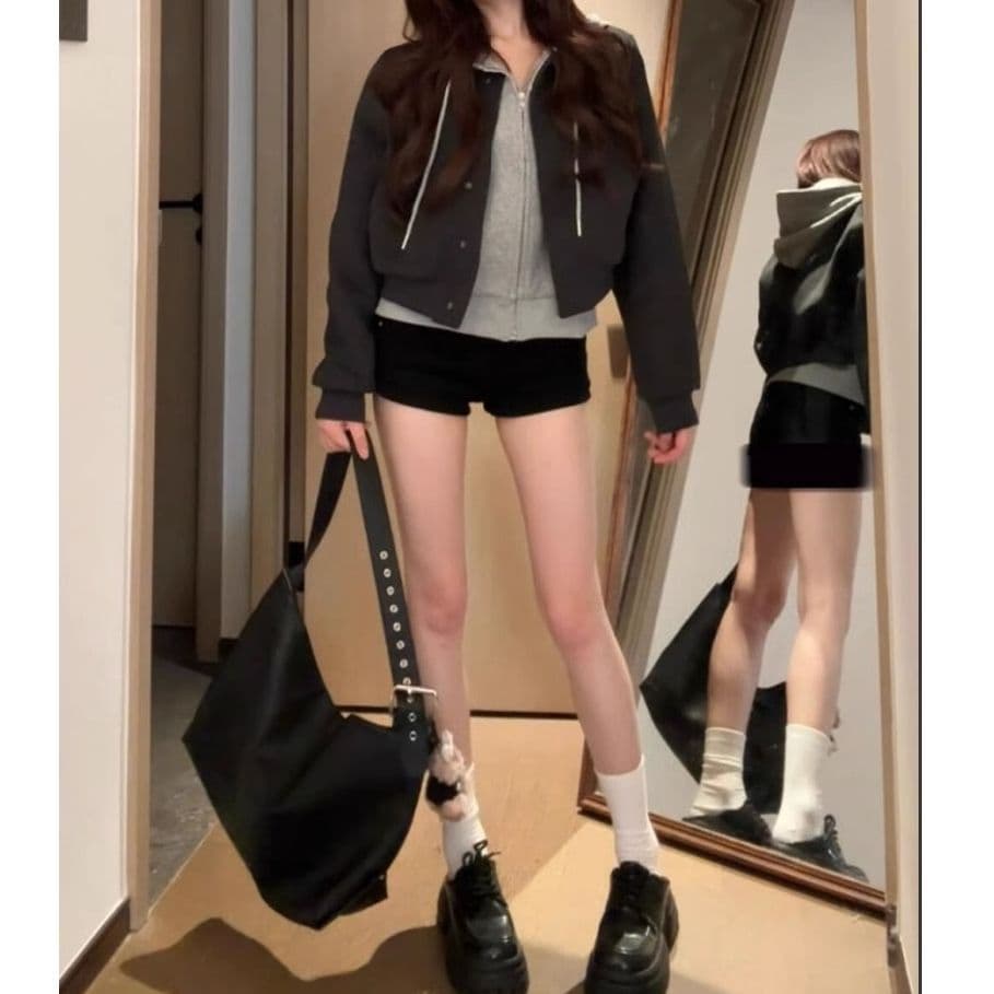 ハイウエスト パンツ ウエストすっきりショーパン