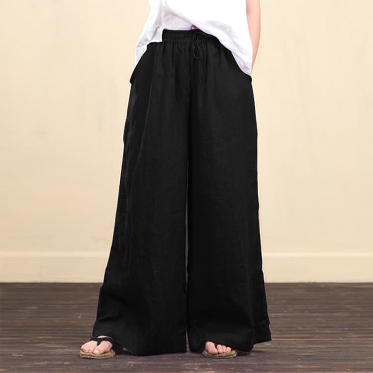 ハイウエスト パンツ リラックス ゆったり ハイウエストワイドパンツ