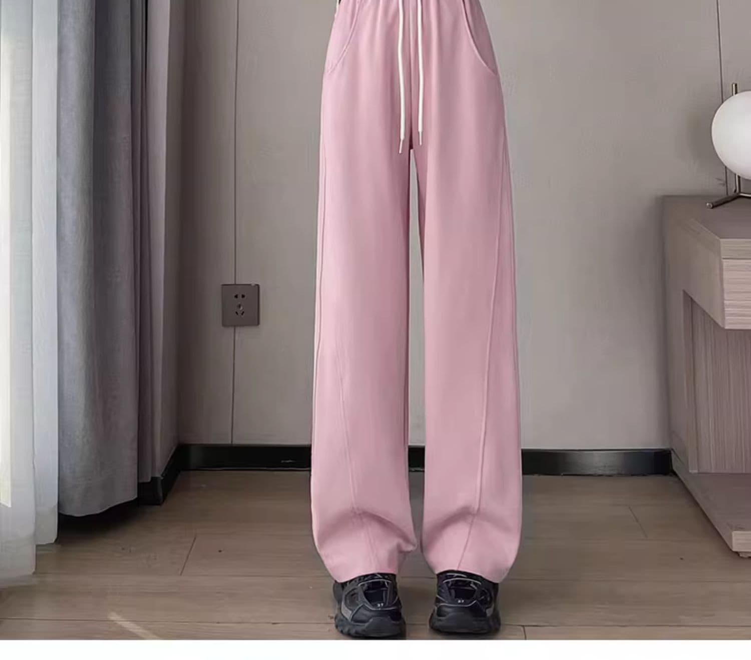ハイウエスト パンツ リラックスハイウエストワイドスラックス