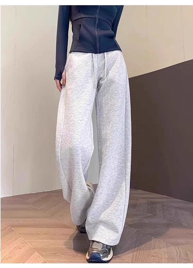 ハイウエスト パンツ スポーティーハイウエストワイドスラックス
