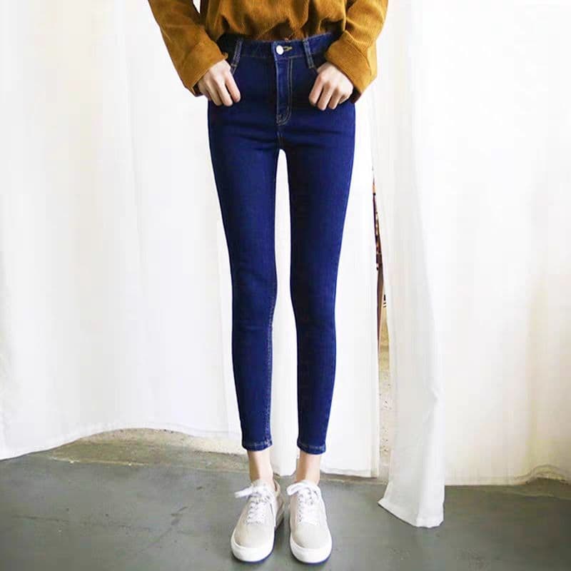 ハイウエスト パンツ スタイリッシュ ハイウエストデニム