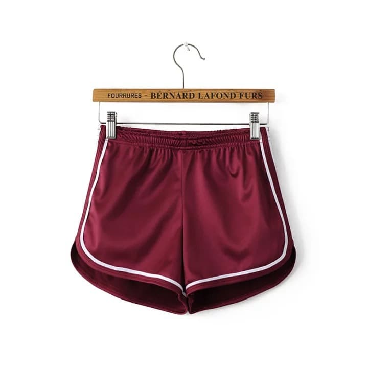 ハイウエスト パンツ シンプル スポーティー ショートパンツ