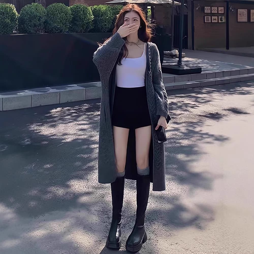 ハイウエスト パンツ シンプルハイウエストショーパン
