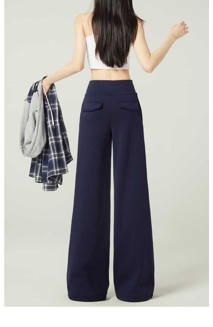 ハイウエスト パンツ ゆったりスウェットハイウエストパンツ