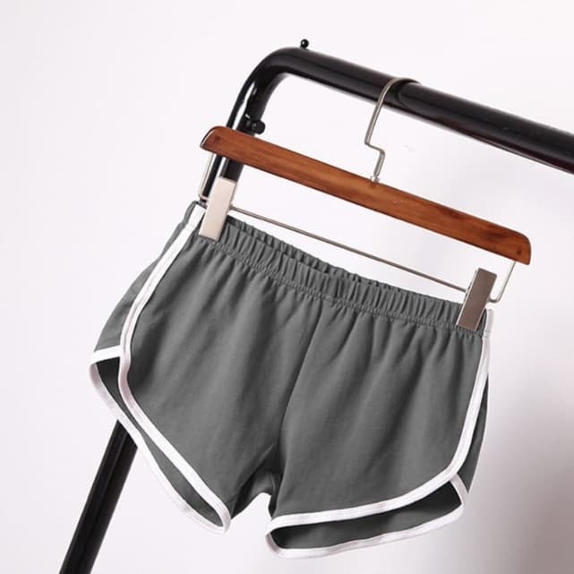 ハイウエスト パンツ すっきりシルエット ハイウエストスポーツショーツ