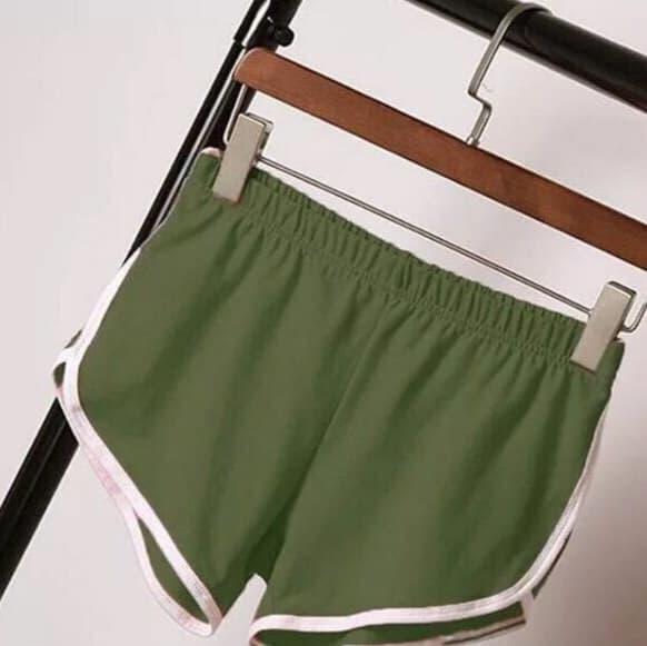 ハイウエスト パンツ すっきりシルエット ハイウエストスポーツショーツ