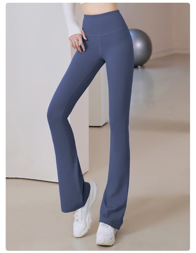 ハイウエスト パンツ 美脚コンフォートブーツカットパンツ