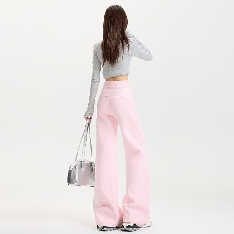 ハイウエスト パンツ ゆったりシルエット ハイウエストルーズパンツ