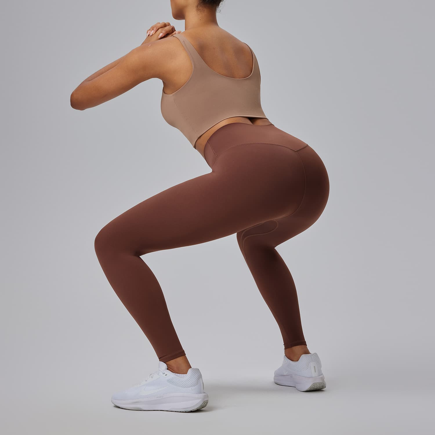 ハイウエスト パンツ ウエストホールド スリムフィットレギンス