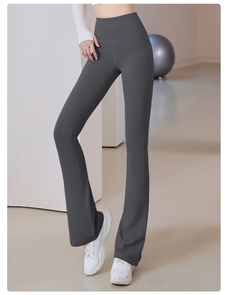 ハイウエスト パンツ 美脚コンフォートブーツカットパンツ