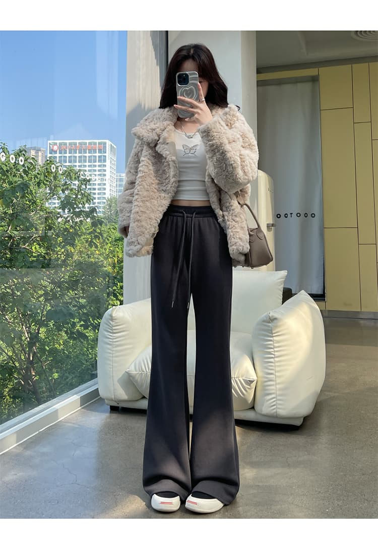 ハイウエスト パンツ ストレッチ美脚ハイウエストフレアパンツ