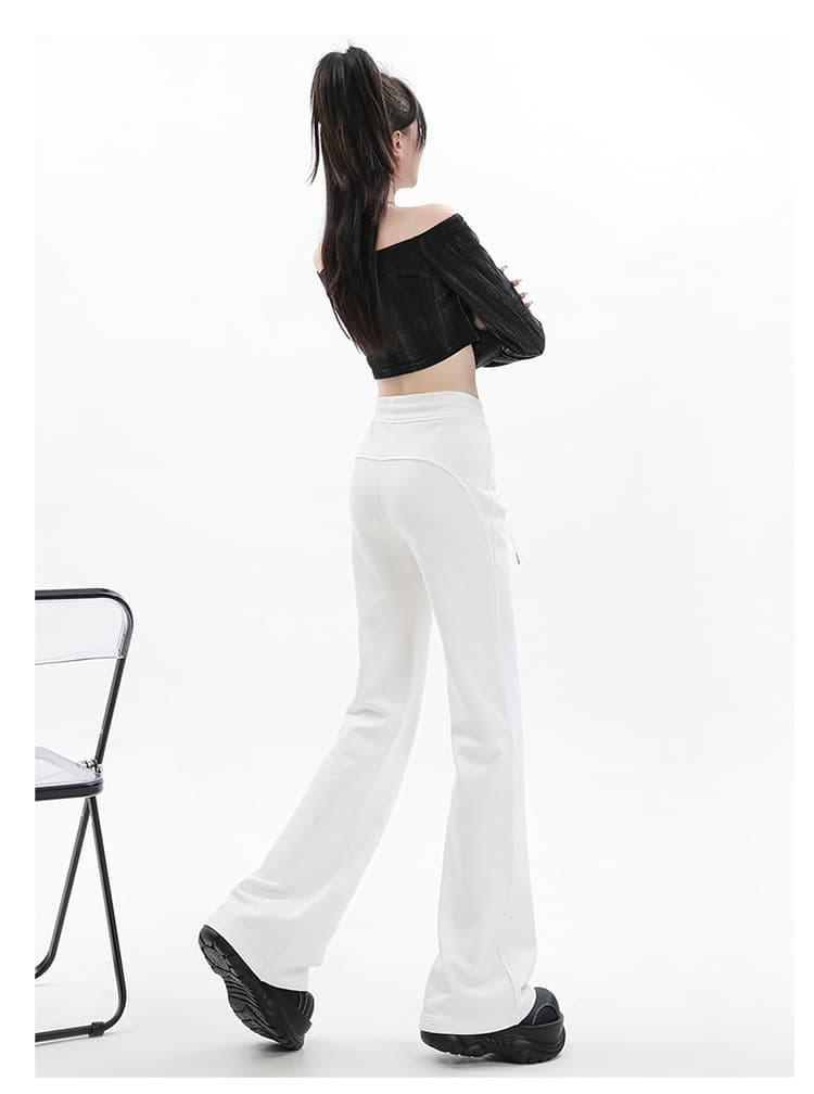 ハイウエスト パンツ ゆったりシルエット ハイウエストルーズパンツ