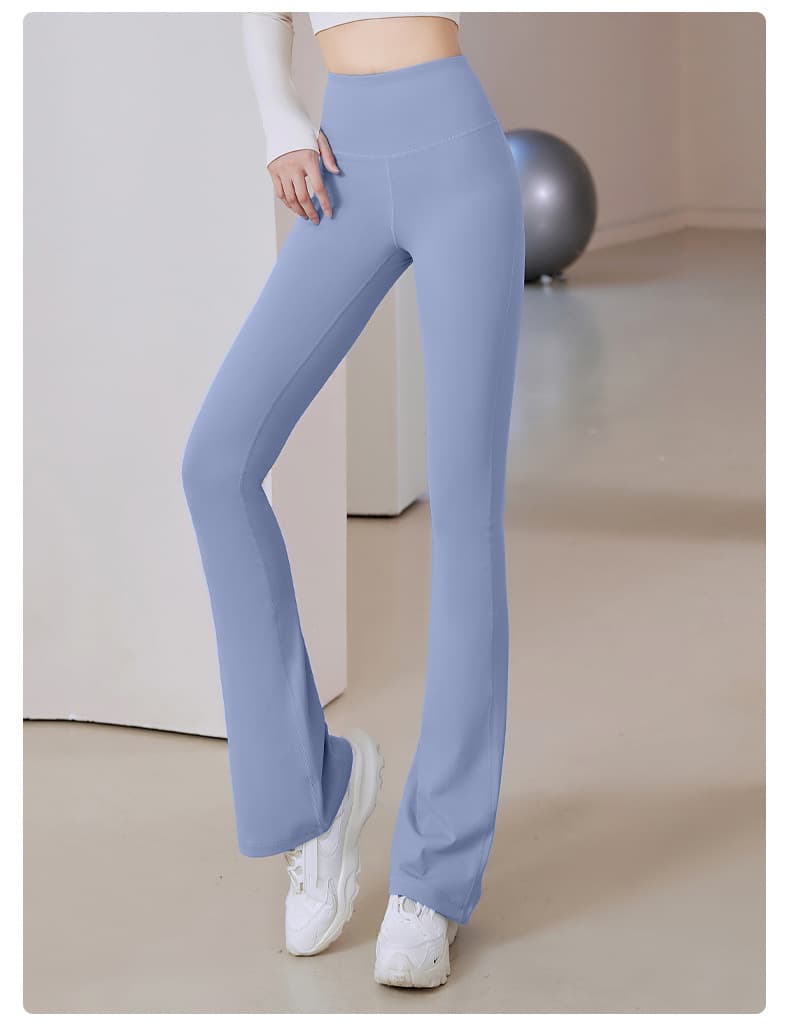 ハイウエスト パンツ 美脚コンフォートブーツカットパンツ